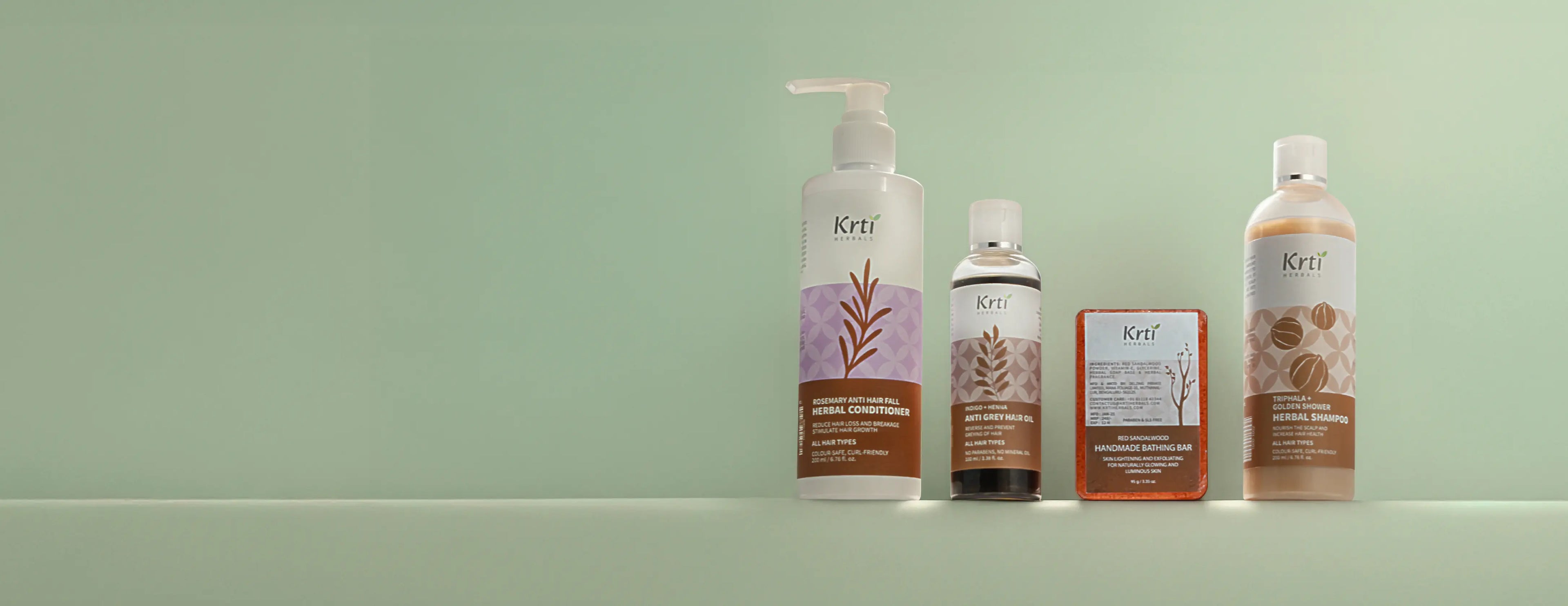 Shop All Products from Krti Herbals – Ayurvedic skin care, hair oils, face washes and more