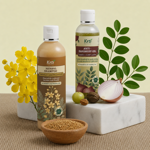 Dandruff Care Combo | Anti Dandruff Oil + Herbal Shampoo