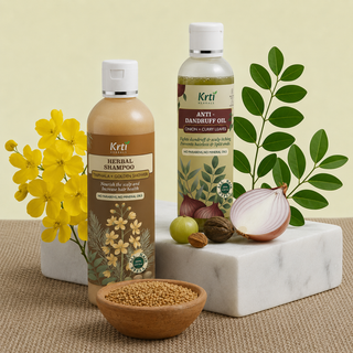 Dandruff Care Combo | Anti Dandruff Oil + Herbal Shampoo