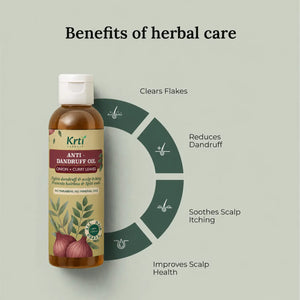 Ayurvedic Anti Dandruff Oil for Itch and Flake Free Scalp