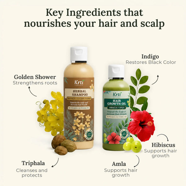 Follicle Fortify Ritual Combo | Hair Growth Oil + Herbal Shampoo