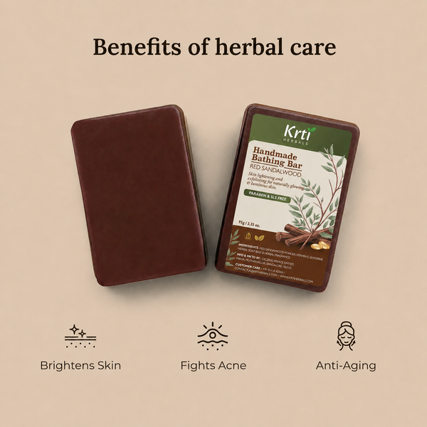 Red Sandalwood Bathing Bar for Glowing & Radiant Skin