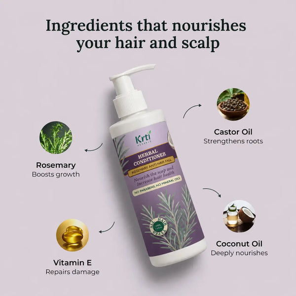Herbal Rosemary Conditioner for Thicker, Healthier Hair