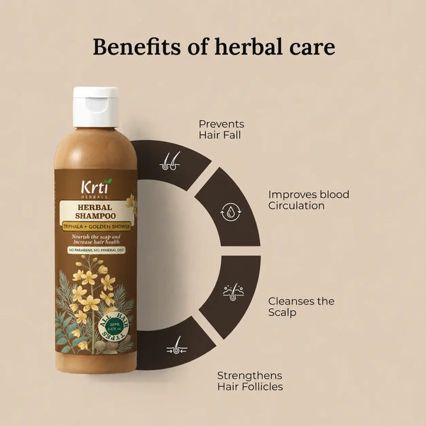 Triphala Herbal Shampoo for Stronger Hair & Scalp Health