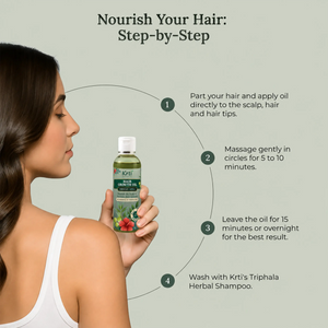 Ayurvedic Hair Growth Oil for Hair Fall Control & Regrowth