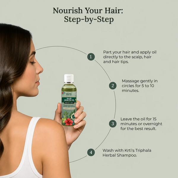 Ayurvedic Hair Growth Oil for Hair Fall Control & Regrowth