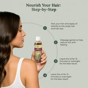 Ayurvedic Anti Dandruff Oil for Itch and Flake Free Scalp