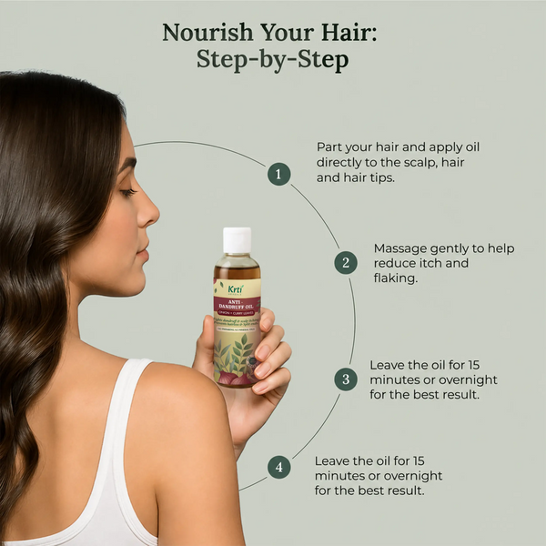 Ayurvedic Anti Dandruff Oil for Itch and Flake Free Scalp