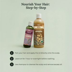 90-Day Transformation Pack  Ayurvedic Anti-Grey Hair Oil + Herbal Shampoo + Hair Mask
