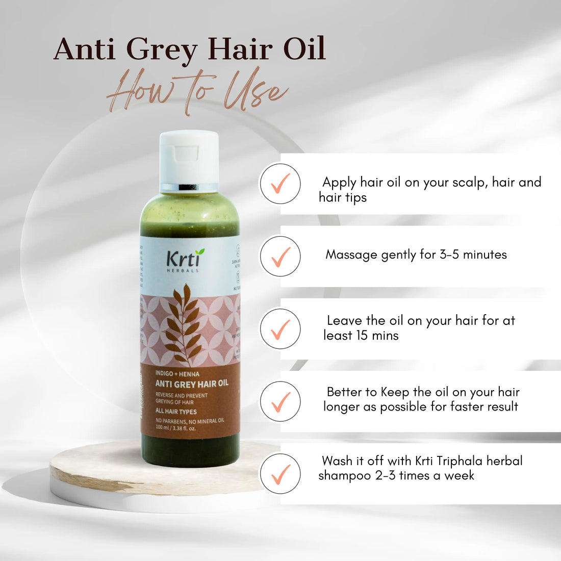 Anti Grey Hair Oil - 100 ml