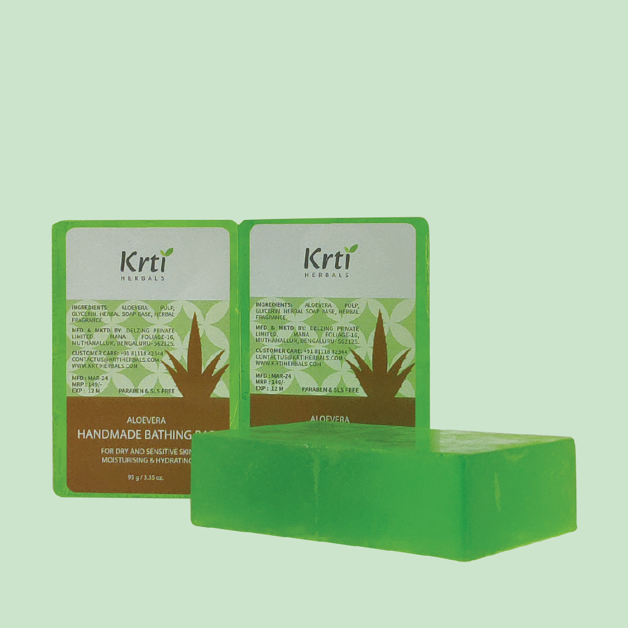 Krti Herbals Combo (Pack of 3) | Aloe vera Soap
