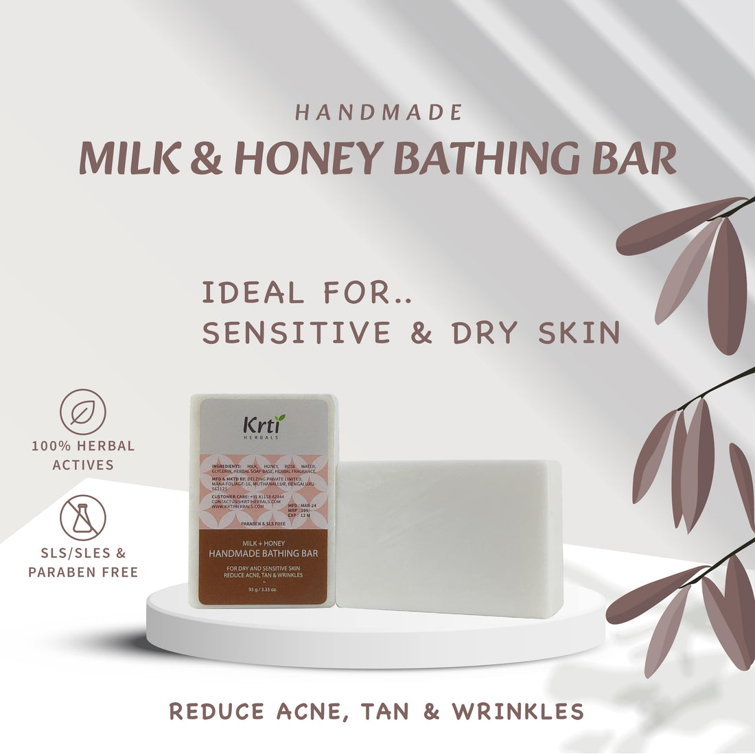 Milk and Honey Bathing Bar