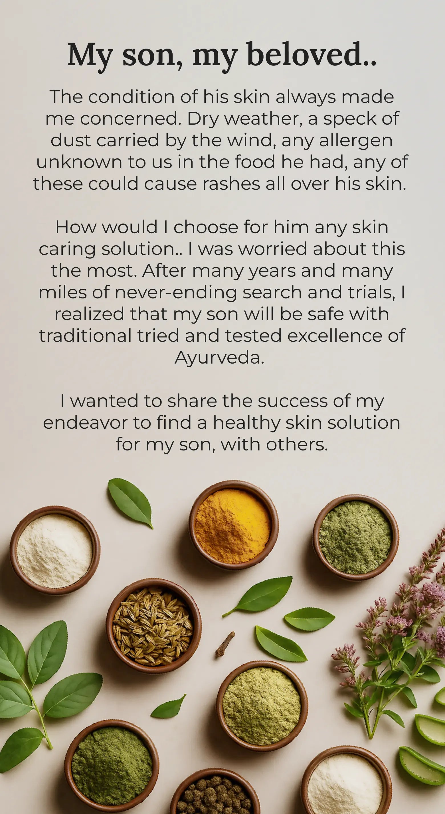 Krti Herbals brands origin story
