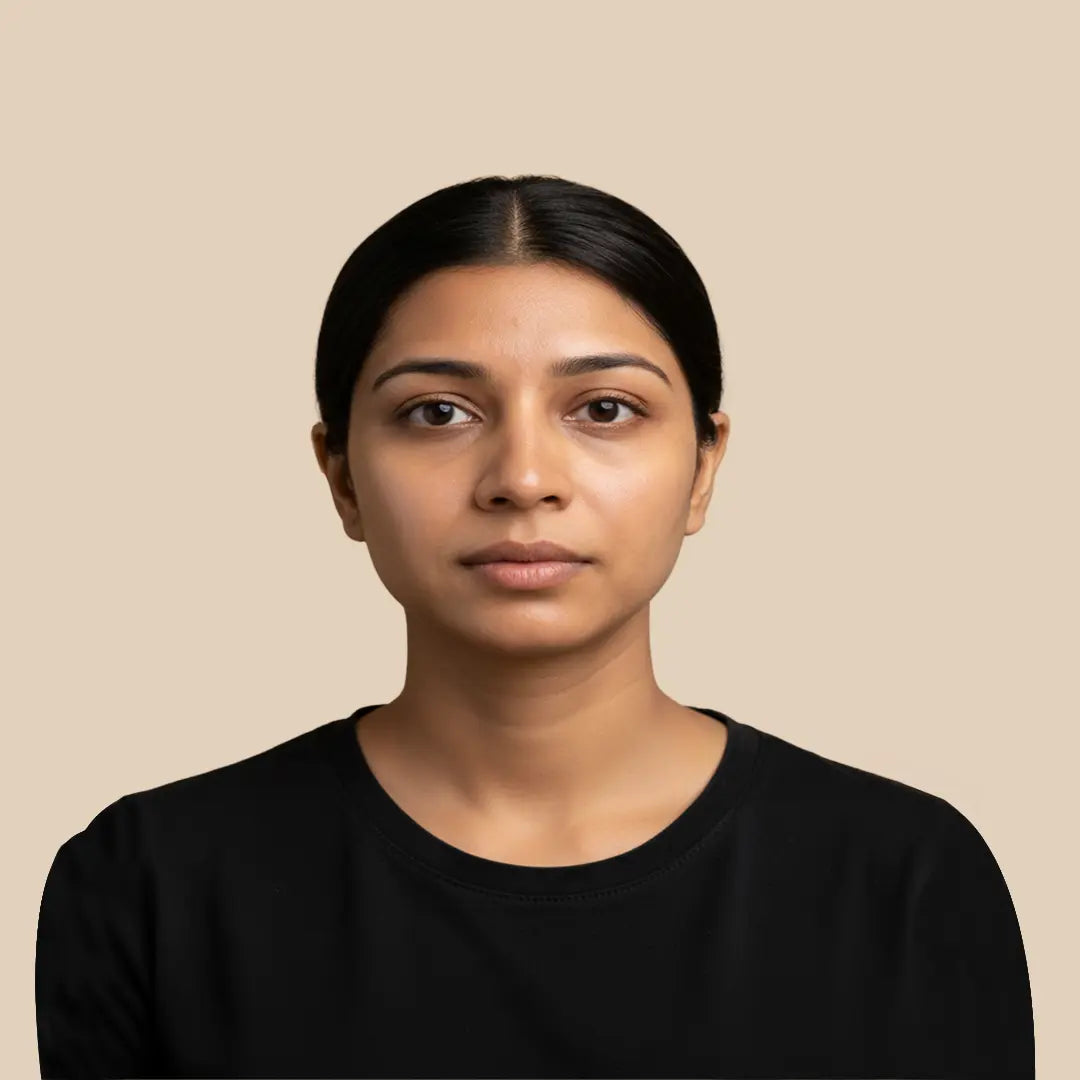 Before using Krti Nalpamara Body Butter for Even Skin Tone & Deep Nourishment