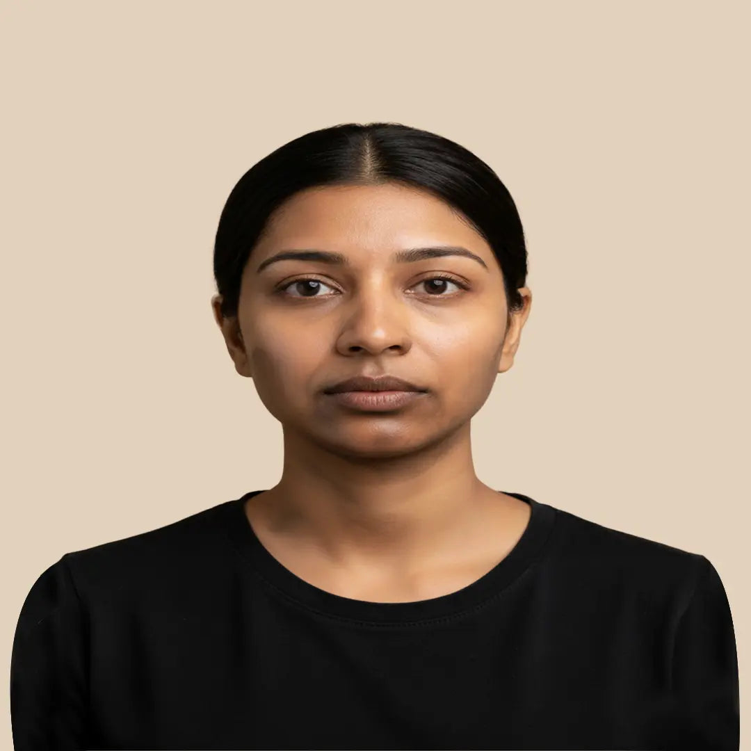 Before using Krti Nalpamara Body Butter for Even Skin Tone & Deep Nourishment