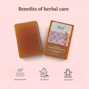 Benefits of Krti Herbals Nalpamara Handmade Bathing Bar for Reduce Pigmentation, Skin Brightning and Tan removal