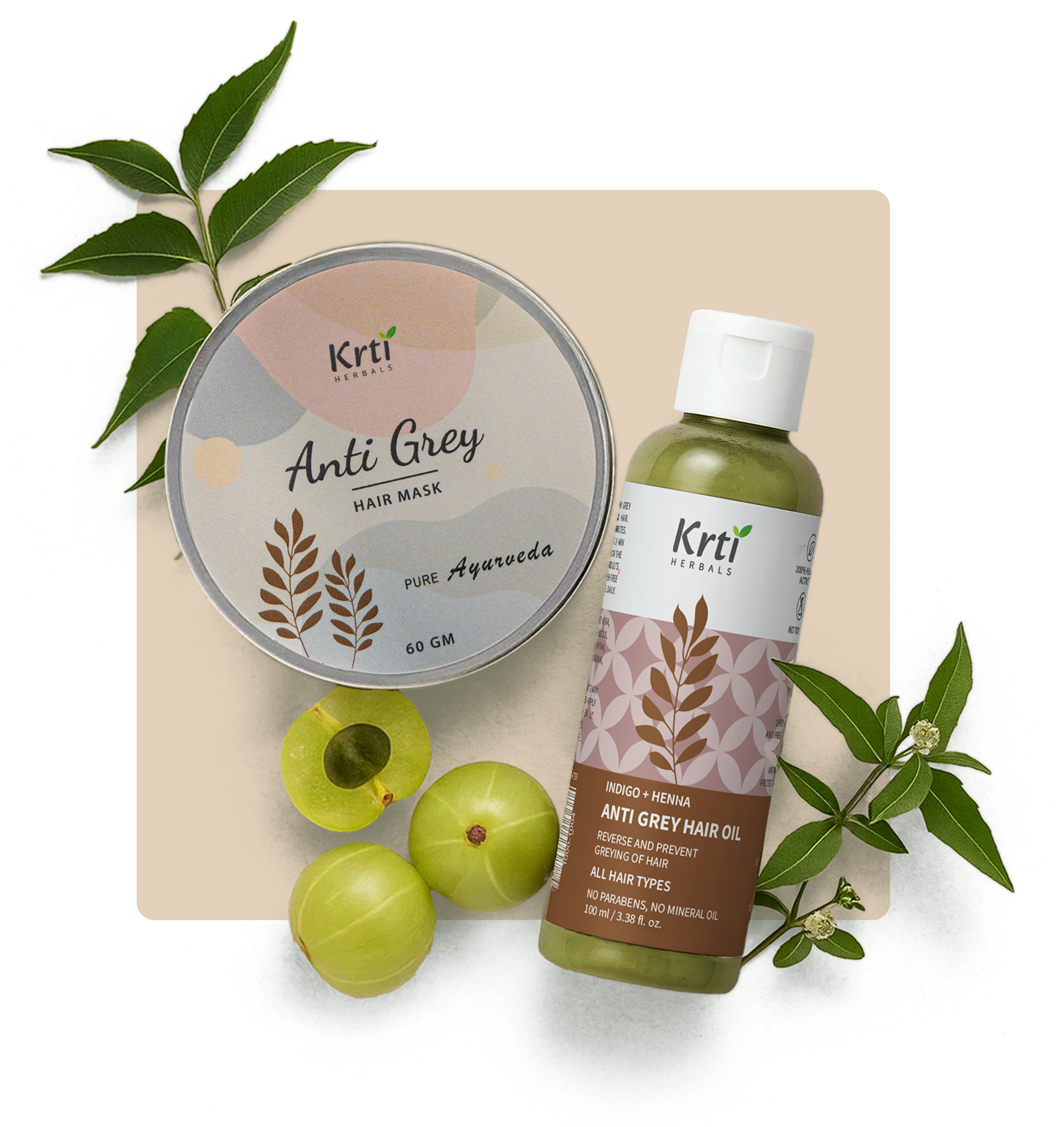 Anti Grey Hair Oil – boosts melanin, strengthens roots, and prevents pigment loss naturally