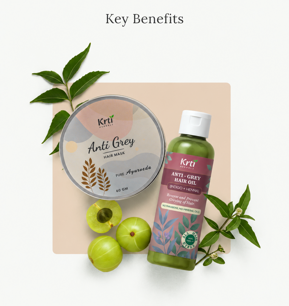 Anti Grey Hair Oil – boosts melanin, strengthens roots, and prevents pigment loss naturally
