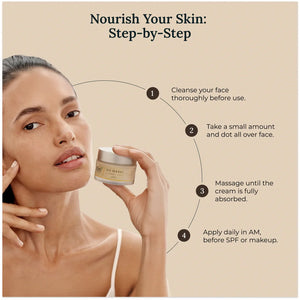 Instructions on how to apply Krti Herbals No Marks Cream for the best results